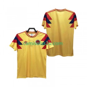 Camisolas de futebol Colômbia Retro Equipamento Principal 1990 Manga Curta